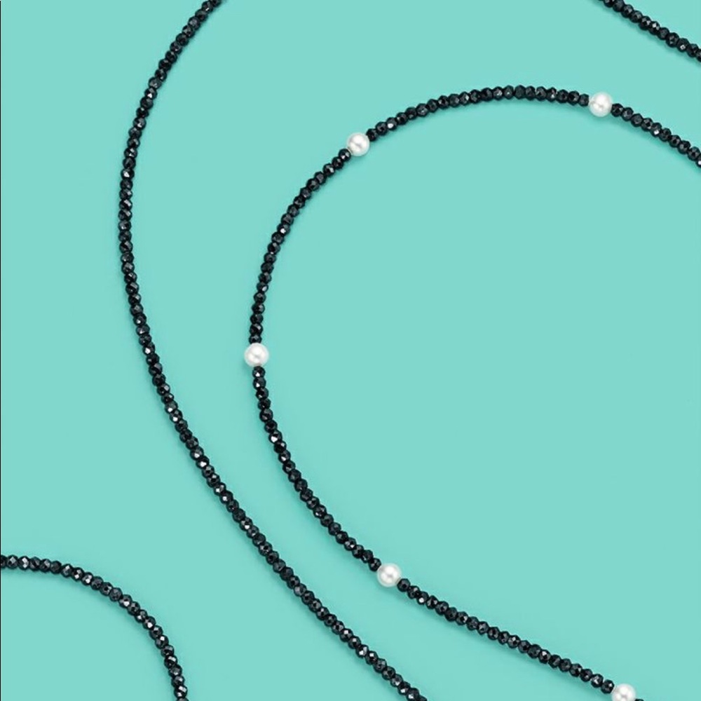 Tiffany & Co. Black Spinel and Pearl Necklace